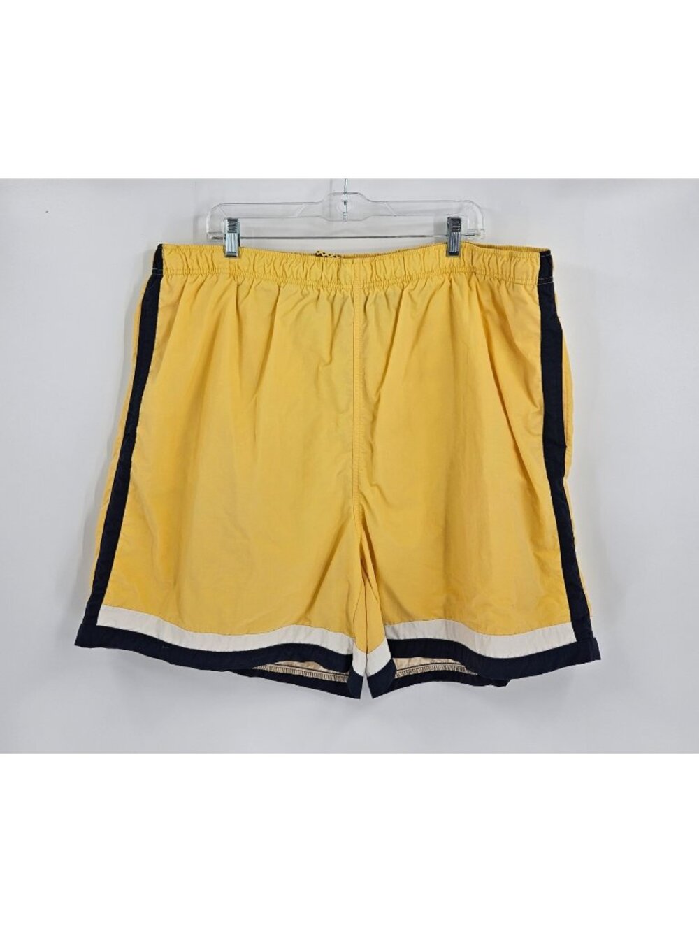 Harbor Bay Men's 3XB Yellow Mesh Lined Swim Trunks Board Shorts Drawstring